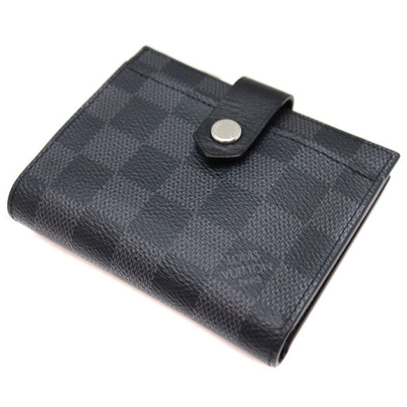 Louis Vuitton Porte Wallet Multi Carte Graphite Canvas Black Damier - Picture 1 of 6